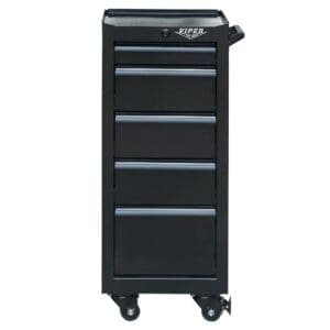16-Inch 5-Drawer 18G Steel Rolling Salon/Tool Cart