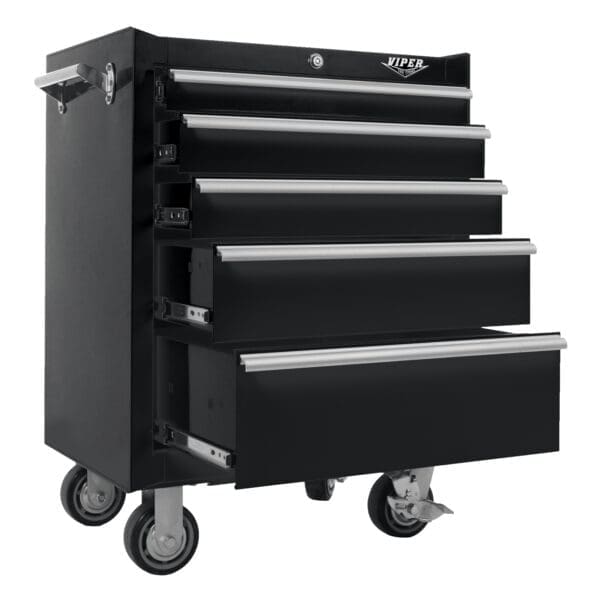 26-Inch 5-Drawer Rolling Cabinet - Image 3