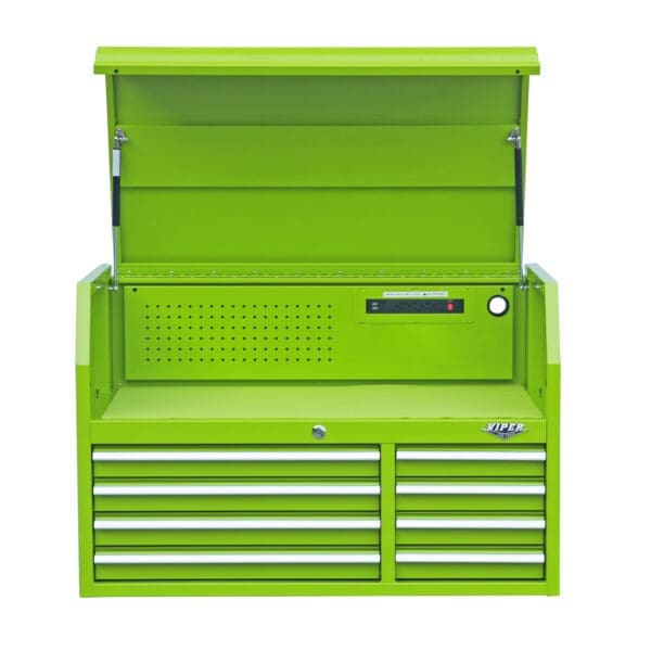 41-Inch 14-Drawer Rolling Cabinet Bundle, Lime Green - Image 8